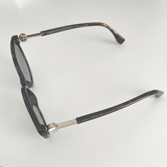 FENDI Sunglasses FF 0374/S Dark Havana/green Shaded - Picture 6 of 9